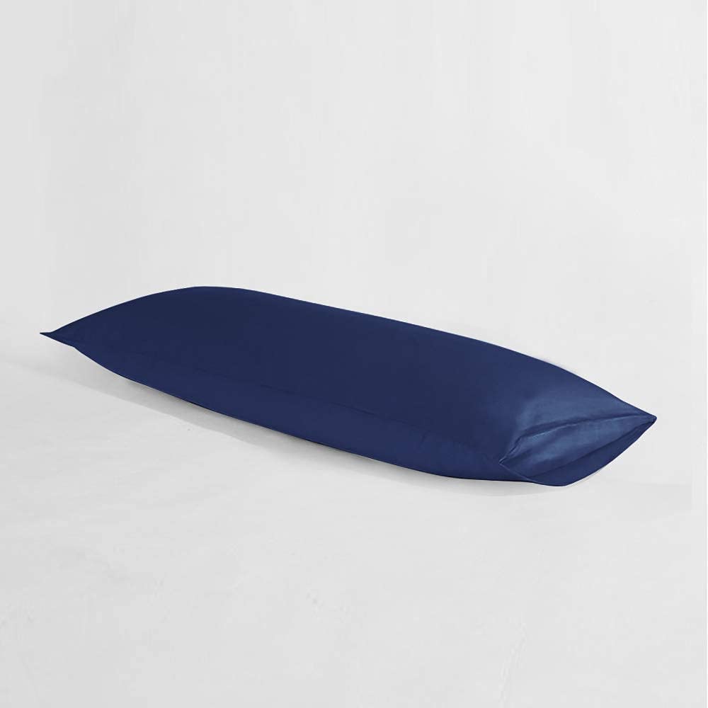 NTBAY Body Pillowcase - Brushed Microfiber 20x54 Pillowcase - Soft, Wrinkle-Free, Fade-Resistant, Stain-Resistant, Navy Blue Body Pillow Cover with Envelope Closure - 20x54 Inches, Navy Blue