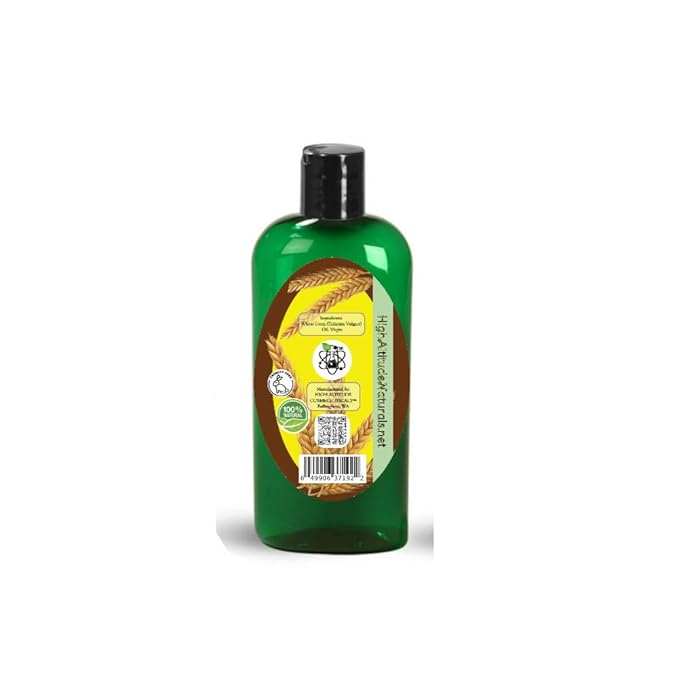 4 fl oz (120ml) Wheat Germ Oil (Triticum Vulgare) - Virgin, Cold-pressed