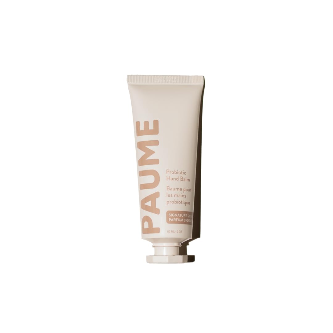 PAUME Probiotic Hand Balm, Non-Greasy, Fast Absorbing, Long Lasting Hydration, Hand Moisturizer for Dry, Chapped, Aging Skin, 2oz