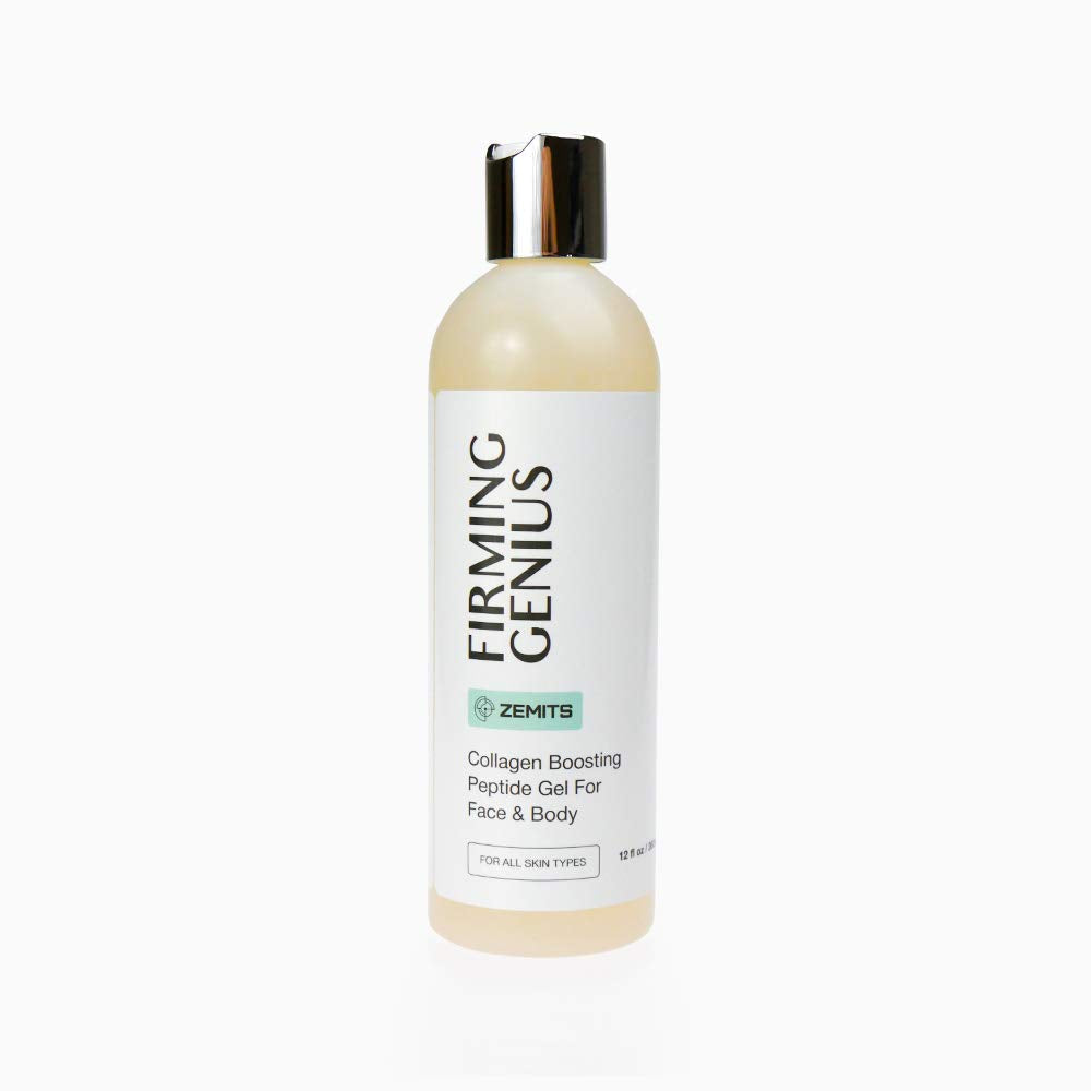 FirmingGenius | Conductive Gel - Collagen Boosting Peptide | Hyaluronic Acid, Hazelnut Oil, Sunflower Oil, Vitamin E | Facial & Body Treatments |12 fl oz