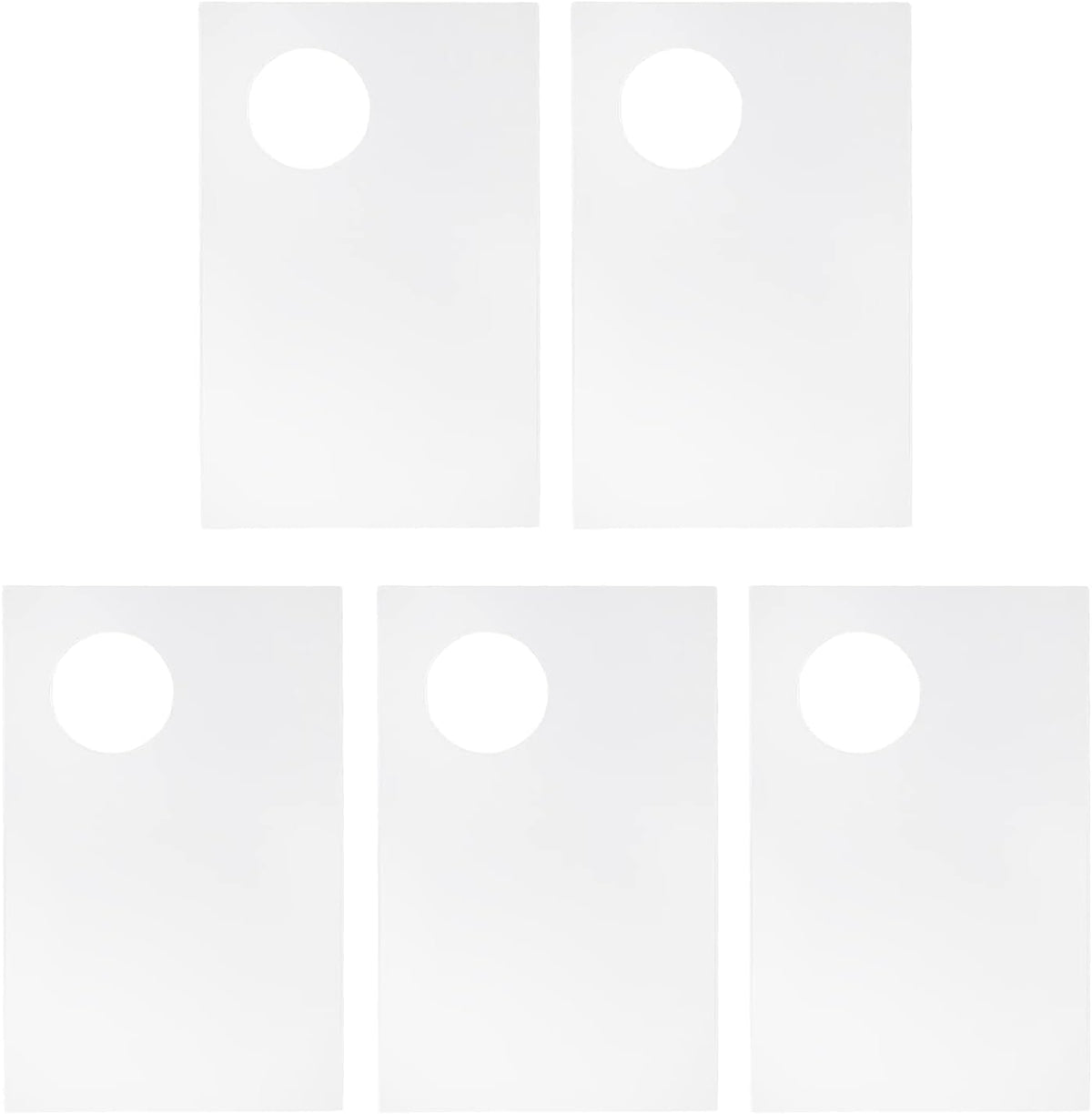 5 PCS Makeup Palette Without Spatula,2.76x4.33 Inch Acrylic Cosmetic Palette Mixing Tray Apply for Eye Shadow Nail Art Pigment Blending (Rectangle