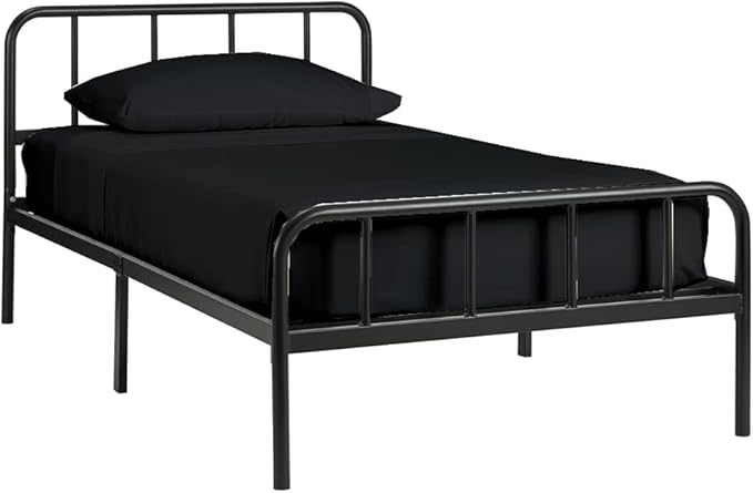 4 PC Cot Sheet Sets 28x75, 100% Cotton Fitted Cot Sheet- Perfect for Narrow Twin/Rv Bunk/Camping Cot/Guest Bed Replacement, Sheets for Cot Bunk Bed-Fits Upto 4-8" Deep Mattress- Charcoal Solid