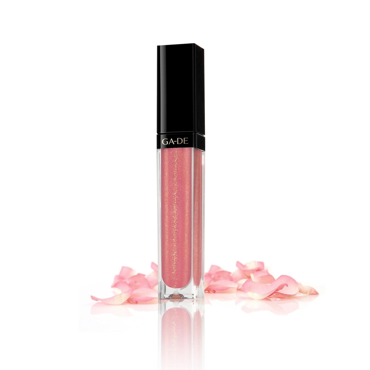 GA-DE Crystal Lights Lip Gloss, 826 - Enriched with Light-Reflecting Crystal Pearls - Smooth Silky, Rich Color - Moisturizes and Adds Shine - 0.2 oz
