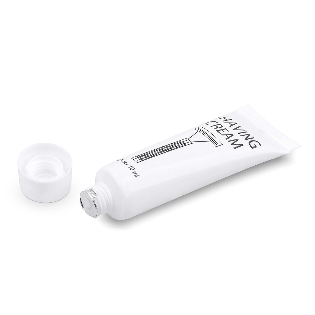 Pack of 100 Disposable Shaving Cream Bulk, Individually Wrapped, 10g/0.35 oz, Travel Size Hotel Toiletries Amenities