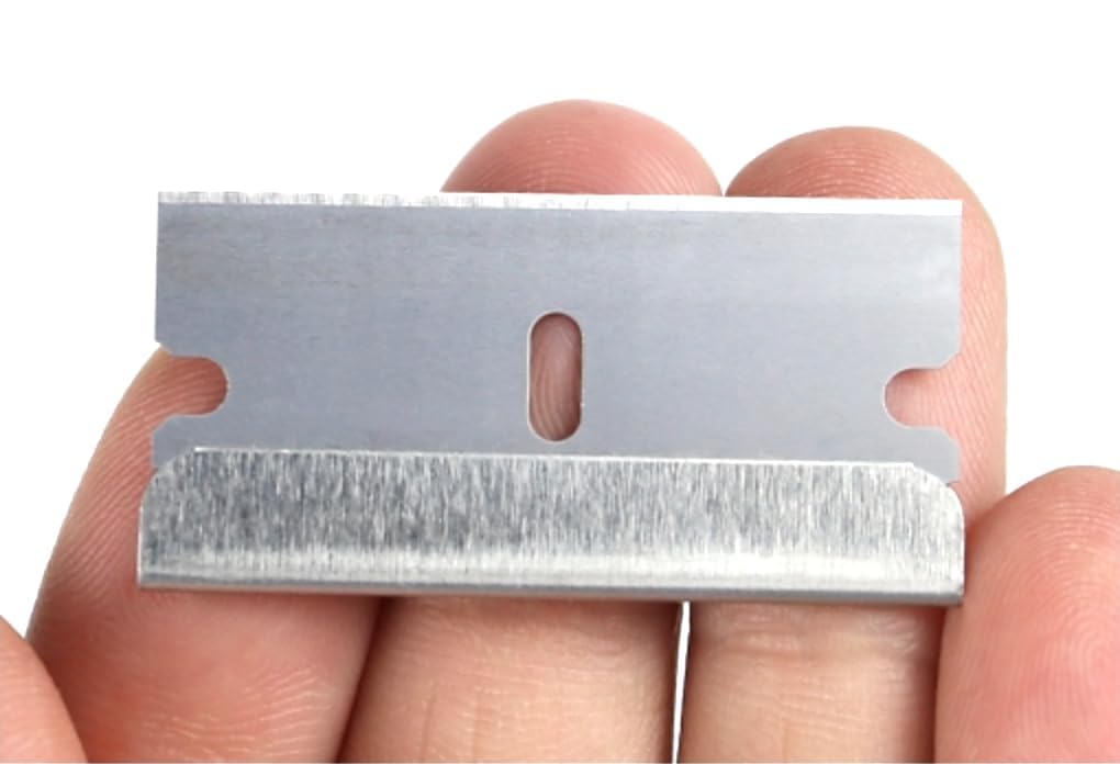 Single Edge Razor Blades - Two 10 Packs - 20 Blades - Heavy Duty SK5 Steel Utility Razor Blade Replacement in Convenient Storage Box