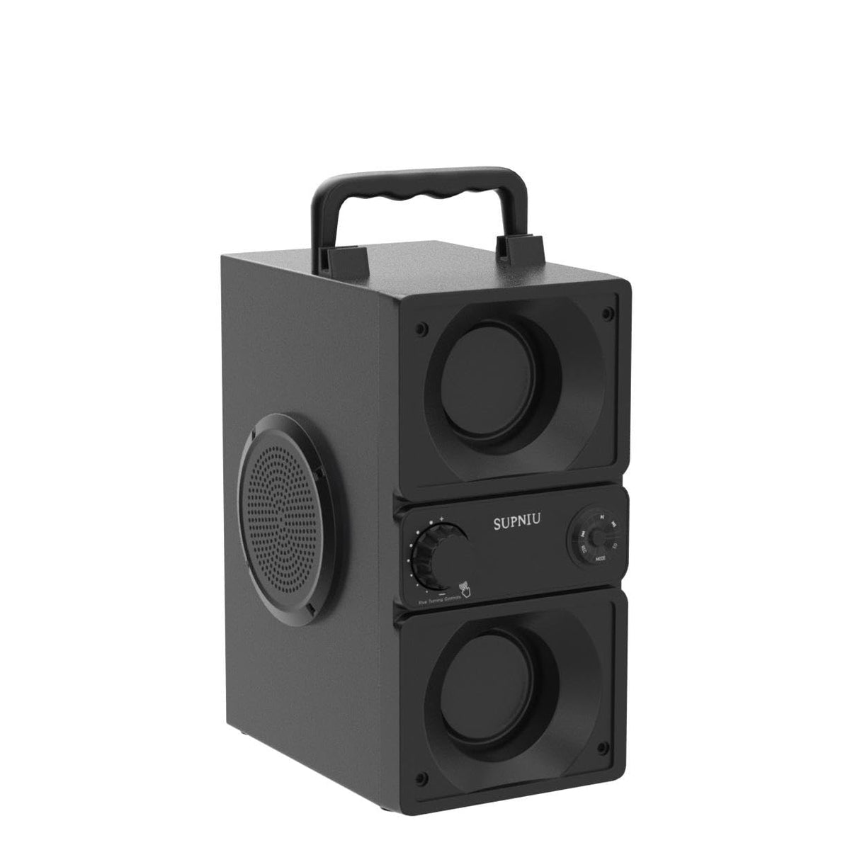 Bluetooth Speaker, Portable Bluetooth Boombox with 40W (60W Peak) Stereo Dual Woofers and Dual Tweeters Wireless Home Party Speaker, 2400 Minutes Playtime, Suitable for Party, Camping, Gym