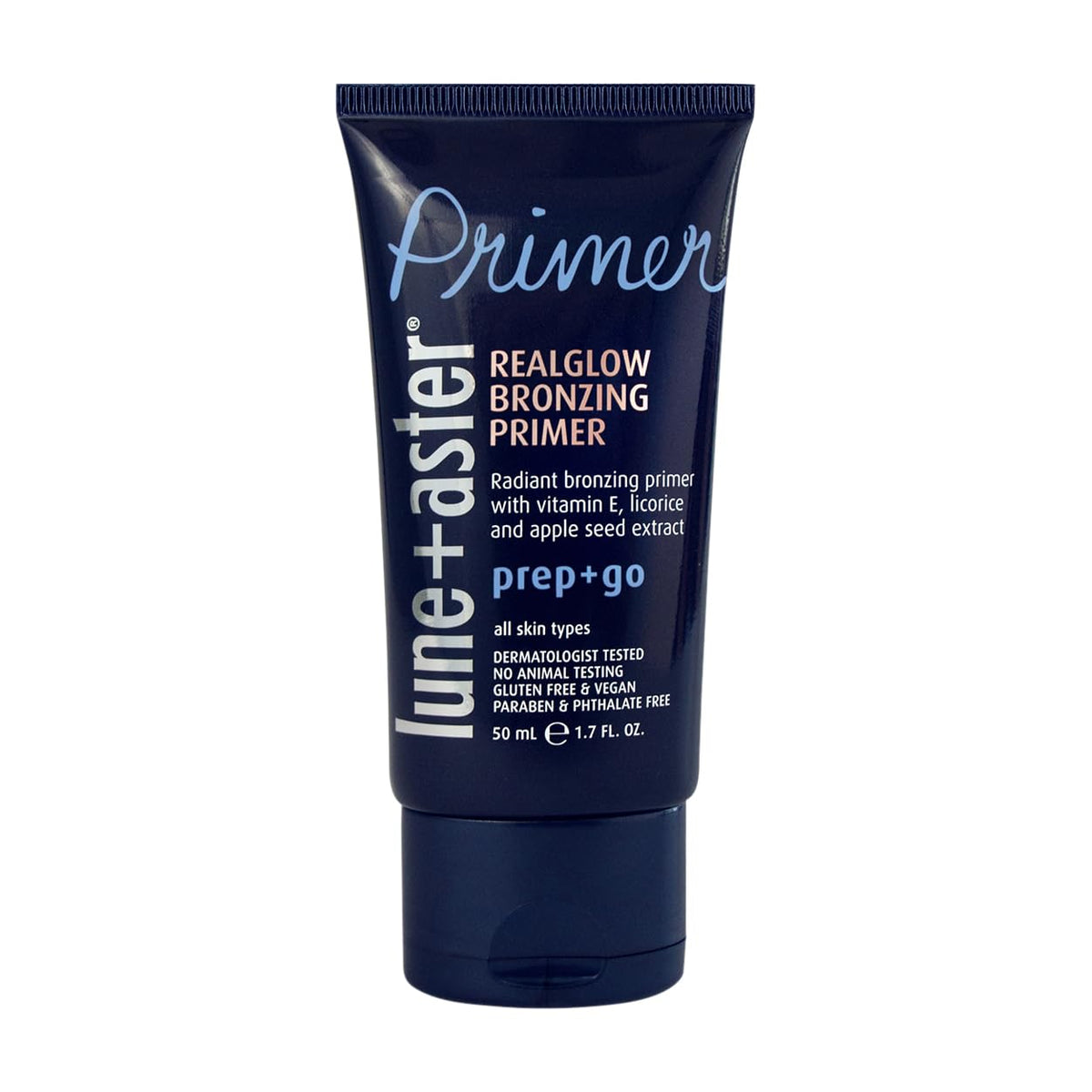 Lune+Aster RealGlow® Bronzing Primer - Lightweight primer with sheer bronze light diffusers creates a healthy bronzed glow