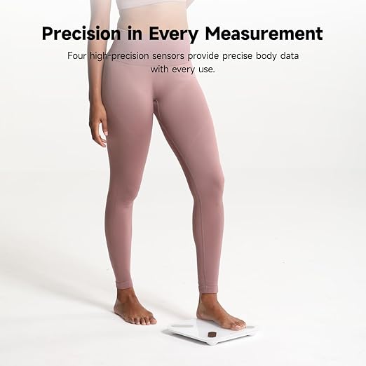 Yunmai Smart Scale with BMI, Body Fat, Muscle Mass, Digital Weight Body Fat Scale Mini, 13 Body Composition Scale Bluetooth Health Apps Compatible, Rechargeable 400lb