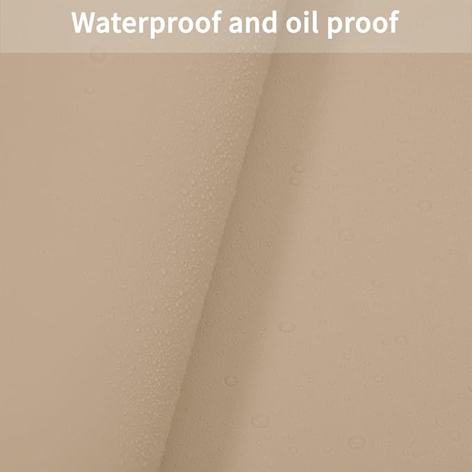 Leather Desk Mat - 18x36 Inch Waterproof Easy to Clean Can Conceal Flaws Protector The Table Top from Scratches Used for Coffee Table Office Table Dresser(Light Brown+Gray 18x36)