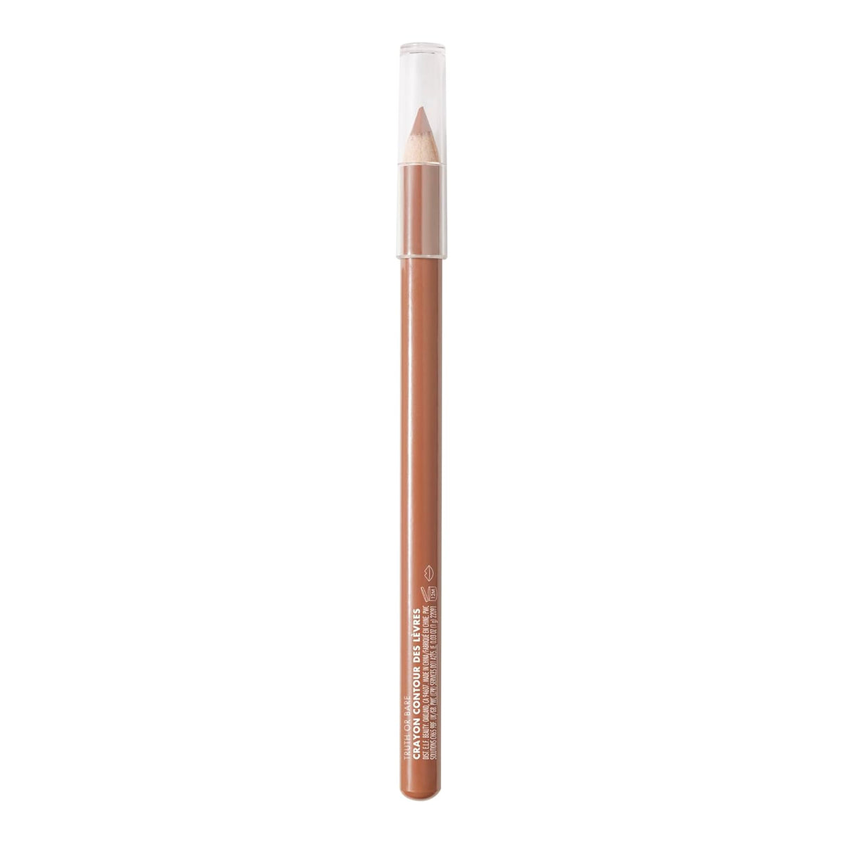 e.l.f. Cream Glide Lip Liner, Highly-Pigmented Pencil For Shaping & Sculpting Lips, Semi-Matte Finish, Vegan & Cruelty-Free, Truth or Bare