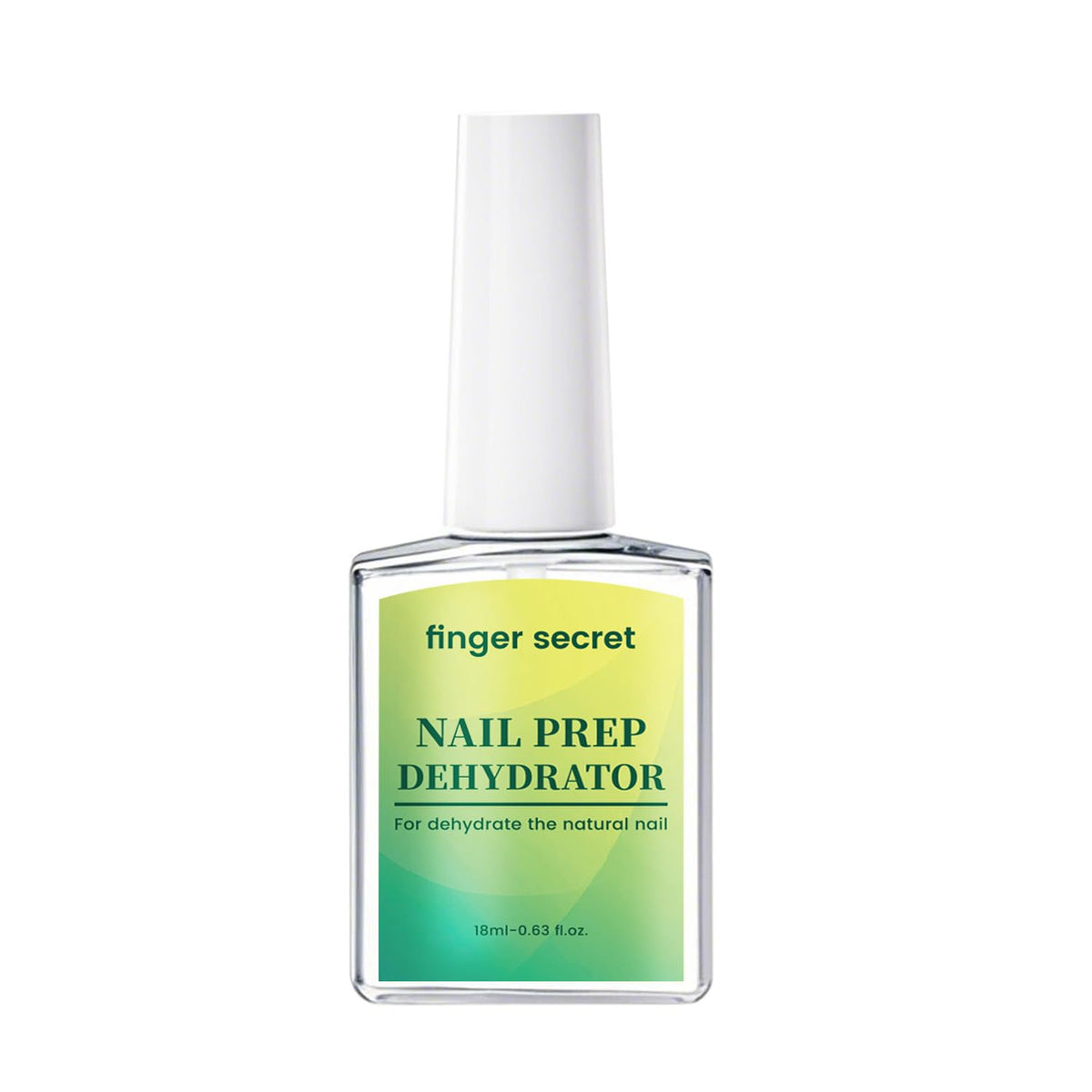 FINGER SECRET Nail Prep Dehydrator, 18ml Nail Dehydrator for Natural Nails Increasing Adhesion Bonder Non-Acid for Acrylic Powders & UV Gel Press on Acrylic Tips