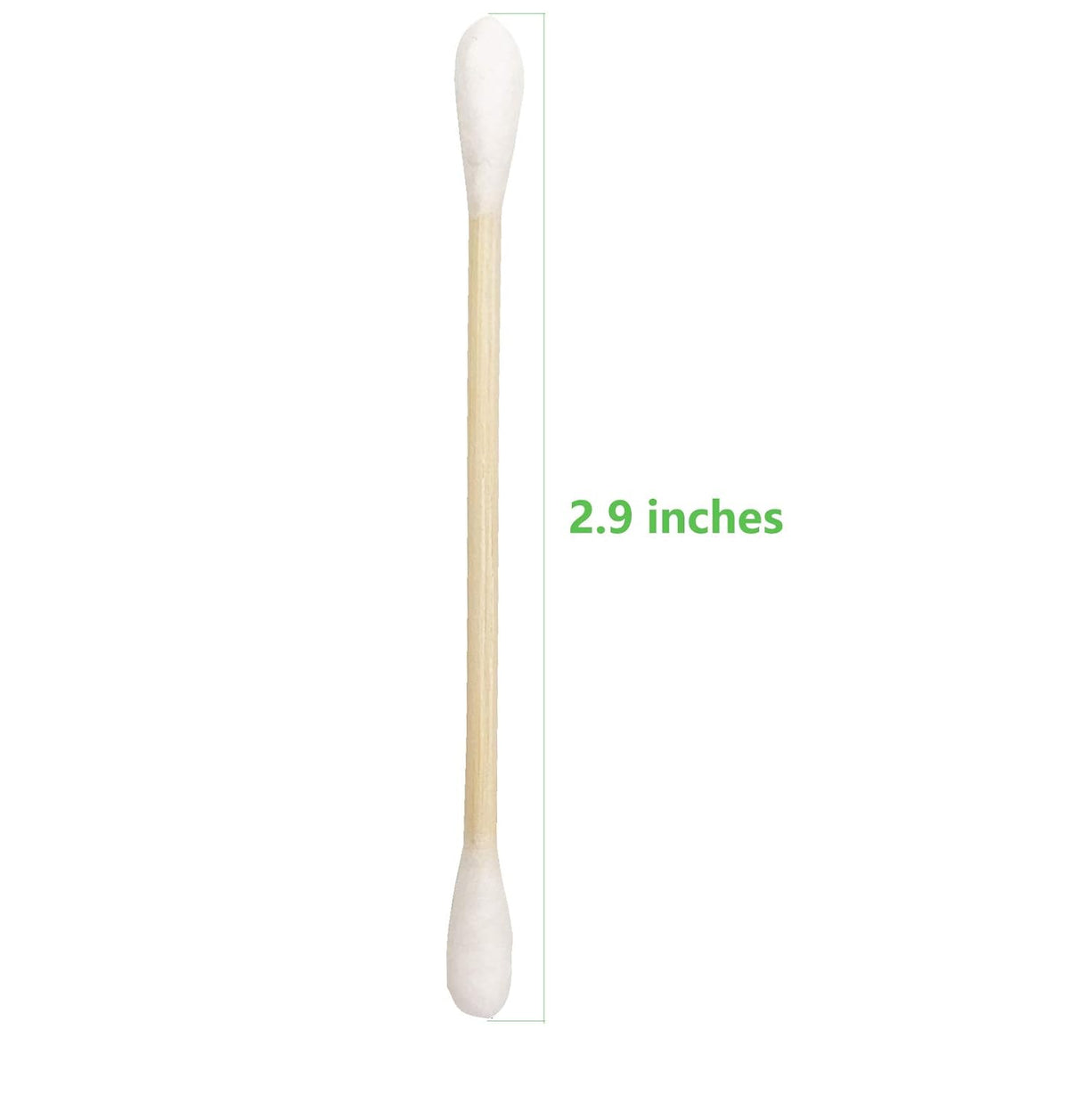 Cotton Swabs with Wooden Sticks/Double Tipped Natural Bamboo Cotton Buds 900pcs