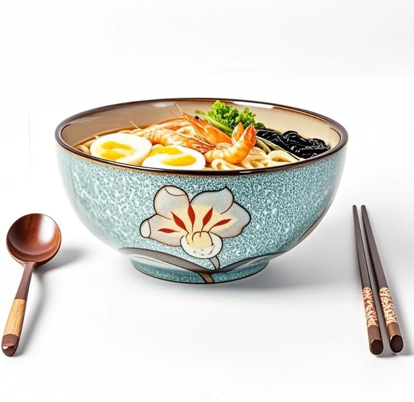 Gacoree Ceramic Bowls For Kitchen, 28 Oz Cereal Bowl, Soup Bowls for Salad, Pasta, Ramen Bowl Oven Safe Serving Bowls Set of 4