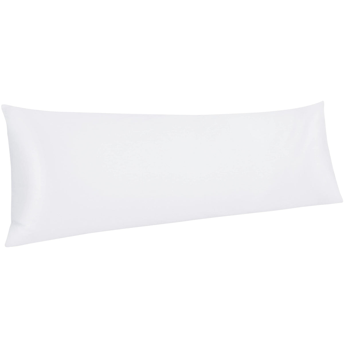 NTBAY Egyptian Cotton Body Pillowcase - 500 Thread Count Cotton Body Pillow Cover - Soft and Breathable Envelope Closure Body Pillowcase for Adults, 20x54 Inches, White