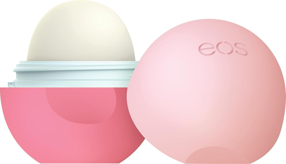 eos 100% Natural & Organic Lip Balm- Apricot, All-Day Moisture, Dermatologist Recommended for Sensitive Skin, Lip Care Products, 0.25 oz