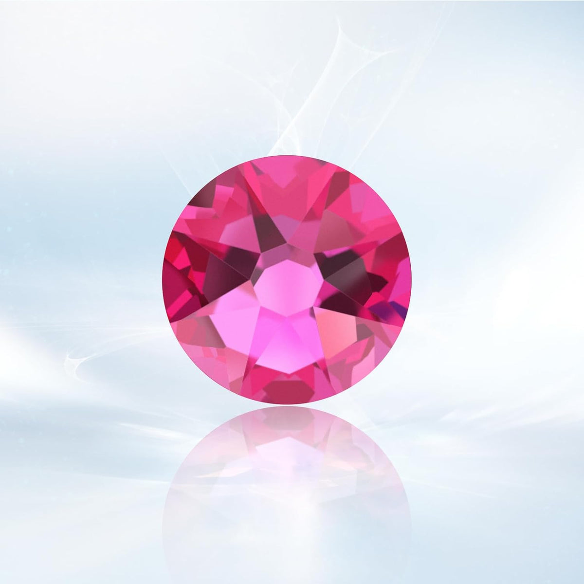 Novani Fuchsia Rhinestones 1440pcs Flat Back Round Rhinestone Style 2088 Sparkly Crystal Gemstones for Nail Art and Crafting SS20,4.6-4.8mm