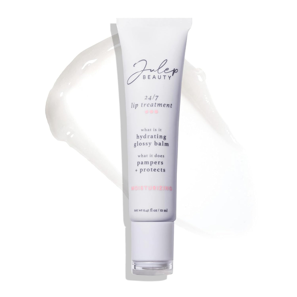 Julep 24/7 Lip Treatment – Hydrating & Glossy Lip Balm and Lip Sleeping Mask with Shea Butter – Moisturize, Protect & Soothe – Vegan & Cruelty-Free - Clear