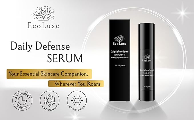 Vitamin C Face Serum – Daily Defense Brightening & Antioxidant Complex for Anti-Aging, Dark Spots & Smooth, Radiant Skin