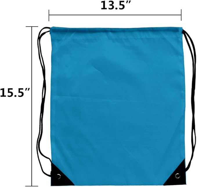GoodtoU 32 Pcs Multicolor Drawstring Gym Backpack Bulk 16 Colors 15.5" x 13.5" Unisex Casual Sports Multi-Sport Foldable Cinch Bag