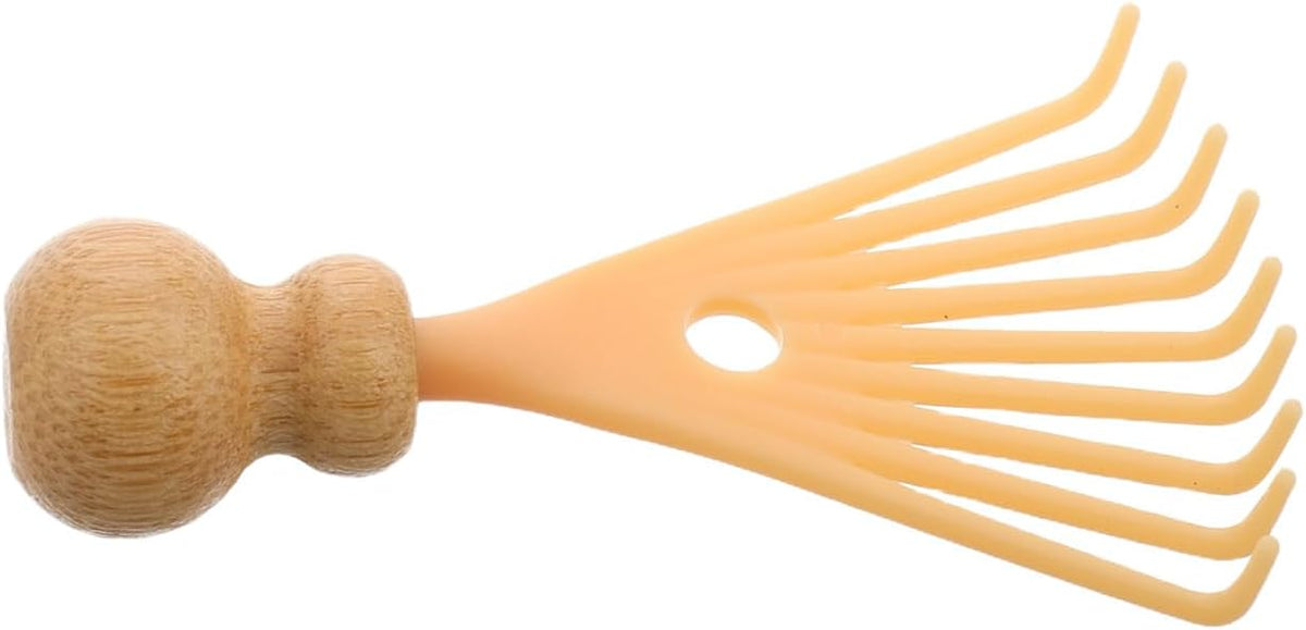 Mini Head Massager Scalp Scratcher Claw Tool Handheld Claw Scalp Massager for Deep Relaxation Stress Reduction in The Office Home Spa Beige