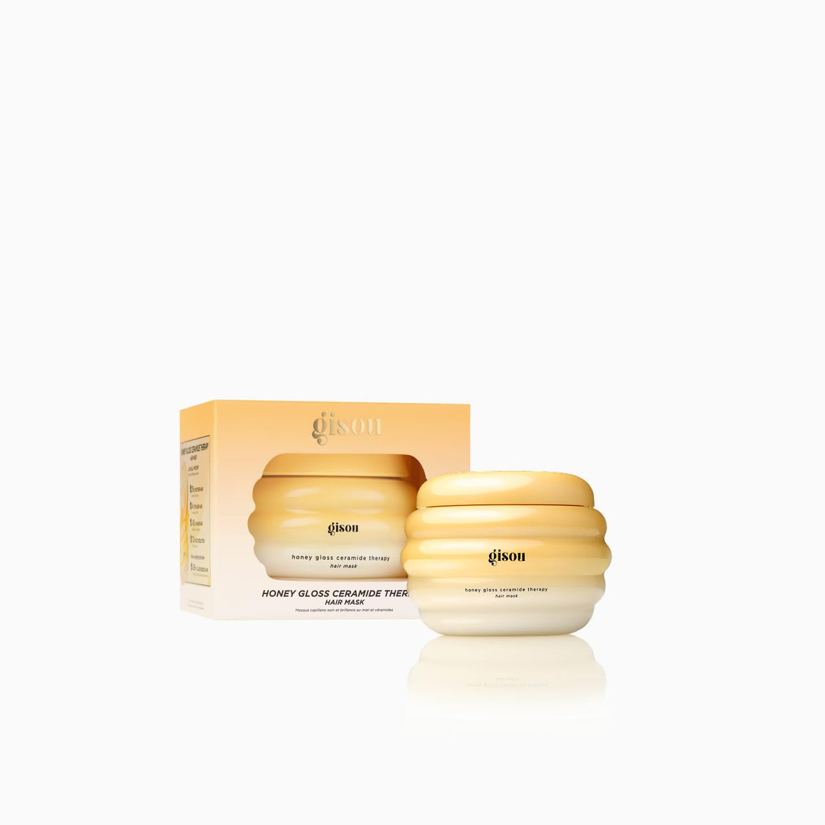 Gisou Honey Gloss Ceramide Therapy Hair Mask, Deep Hydration & Repair, Mirsalehi Honey, Ceramides & Hyaluronic Acid, 4x Stronger Hair & +85% Shine, Suitable for All Hair Type (75ml)