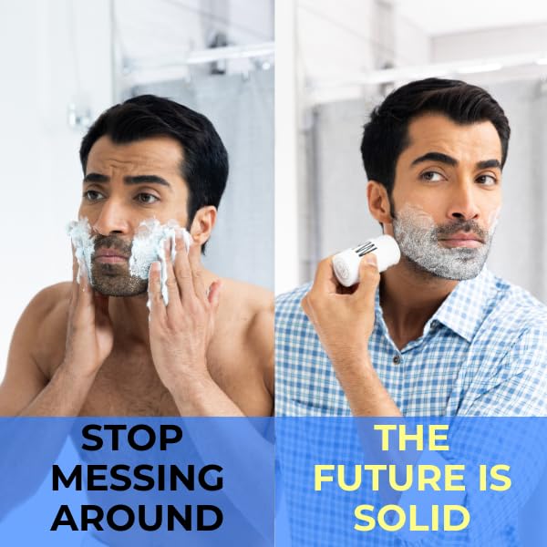 WYOS Shaving Cream Stick, Shaving Soap Bar, Shave Stick, Travel Shaving Cream, Leak & Mess Free, Hydrating Smooth Lather, Sensitive Skin, Travel Size, Clean Formula, Cruelty, Sulfate & Paraben Free