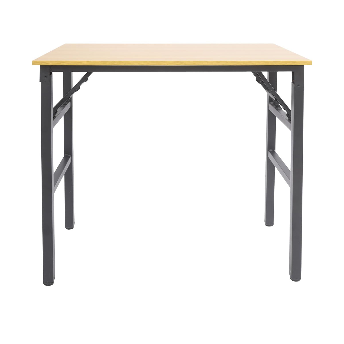 VitaChicuy Folding Desk Assembly Single-Tier Folding Computer Table Rectangular Foldable Desk Freestanding Foldable Table for Home, Office, Bedroom 165.35lbs Capacity (31.5 * 19.6 * 29.5in, Yellow)