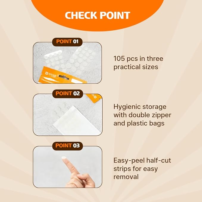 Fermented Korean Acne Patch for Face – Hydrocolloid Spot Patch for Pimples, Blemish Treatment, Vegan Invisible Pimple Patch, Zit Cover for Day & Night, Skincare for Oily and Sensitive Skin - 105 Pcs