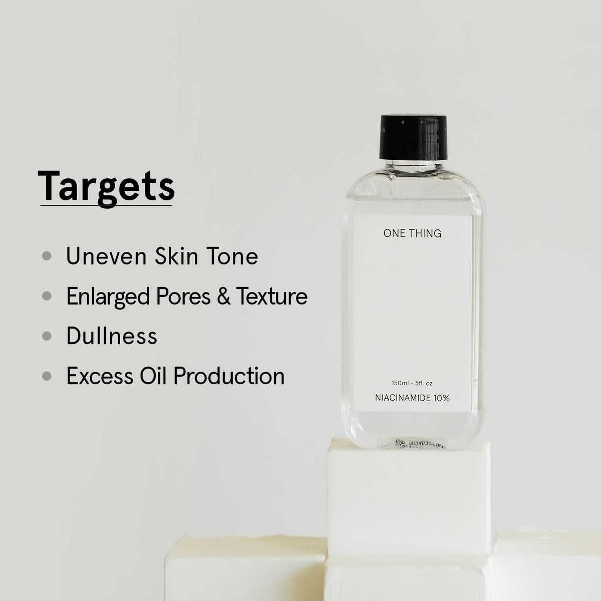 ONE THING Niacinamide 10% Toner 5.07 Fl Oz | Vitamin B3 Hydrating Revitalizing Soothing Facial Daily Essence Dull, Oily Skin | Discoloration, Redness, Acne Scars Relief, Uneven Tone | Korean Skin Care