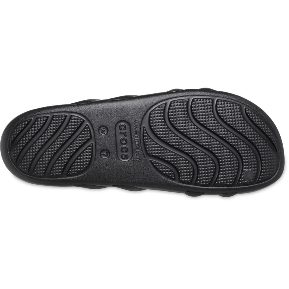 Crocs Women's Splash Strappy Sandals, Black, 7, Women