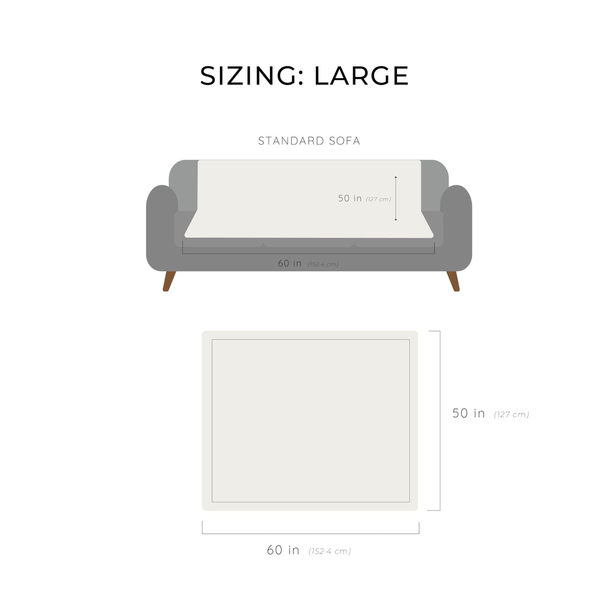 GRACED SOFT LUXURIES Throw Blanket Softest Warm Elegant Cozy Faux Fur Aesthetic for Travel, Home, Bed, Sofa, Couch, Living Room (Solid Ivory, Large 50" x 60")