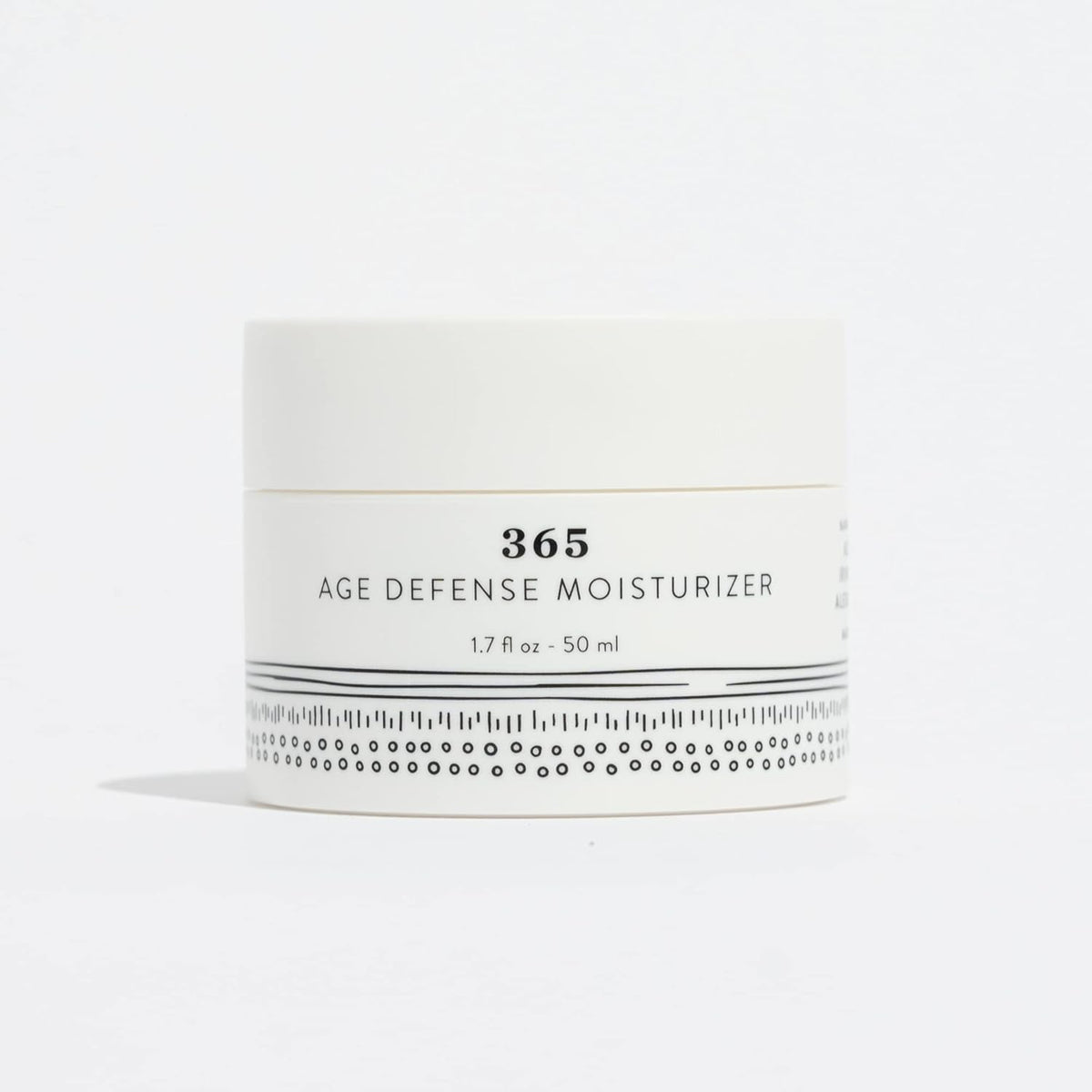 365 Age Defense Anti-Aging Anti-Pollution Moisturizer with Patented Marine Algae Extract + Hyaluronic Acid + Niacinamide | Free of Fragrances, Parabens, Oil, Dyes and Gluten | 1.7 Fl oz
