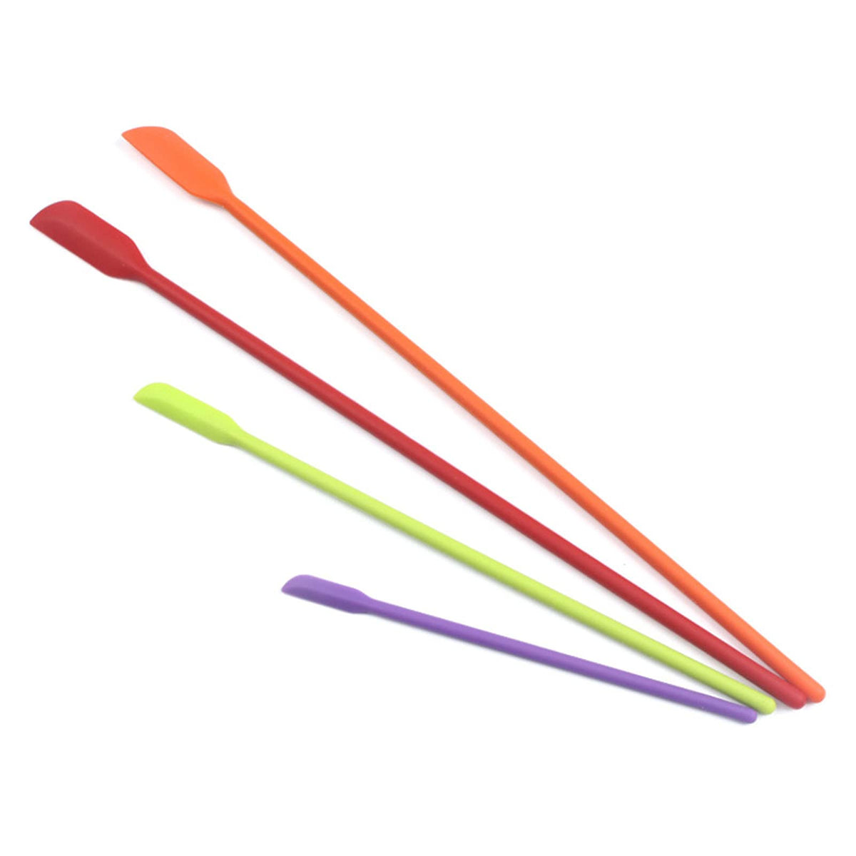 Beauty Spatula 4 PCS Makeup Spatula Mini Silicone for Cosmetics & Kitchen - 3 Sizes