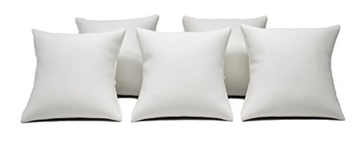 Novel Box White Leatherette Jewelry Display Watch Pillow 5 Pack - Bracelet Pillows for Easy Care & Soft Protection - Watch Cushion for Birthday, Valentine’s Day & Wedding Gift Displays