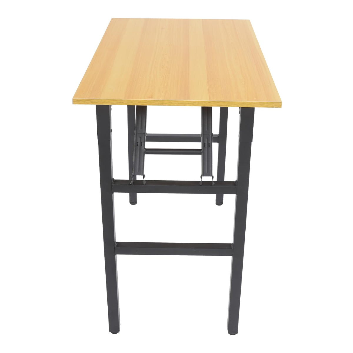 VitaChicuy Folding Desk Assembly Single-Tier Folding Computer Table Rectangular Foldable Desk Freestanding Foldable Table for Home, Office, Bedroom 165.35lbs Capacity (31.5 * 19.6 * 29.5in, Yellow)