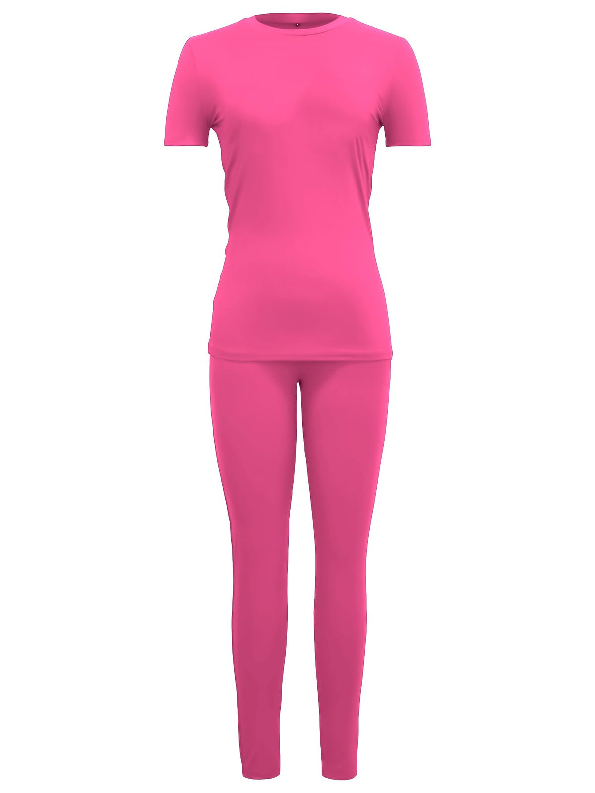 TOPONSKY Women Mujer 2 Piece Outfits Work Jogger Sets Workout Hot Pink,L