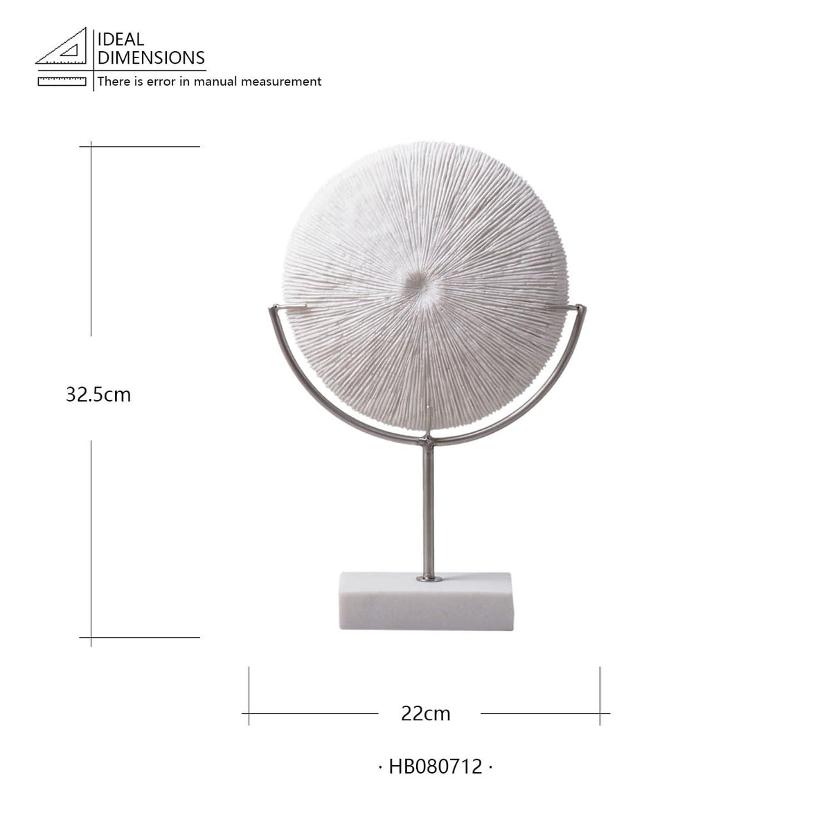 HAUCOZE Modern Sculpture Decor Abstract Statue Figurine Screen Arts Gifts Bookshelf Crafts Polyresin 13.0 inch