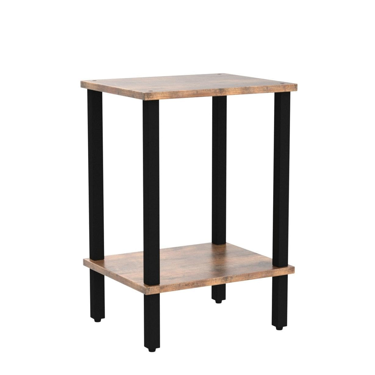 TUTOTAK End Table, Set of 2, Side Table, Nightstand, 2-Tier Storage Shelf, Sofa Table for Small Space, Living Room, Bed Room TB01BB035