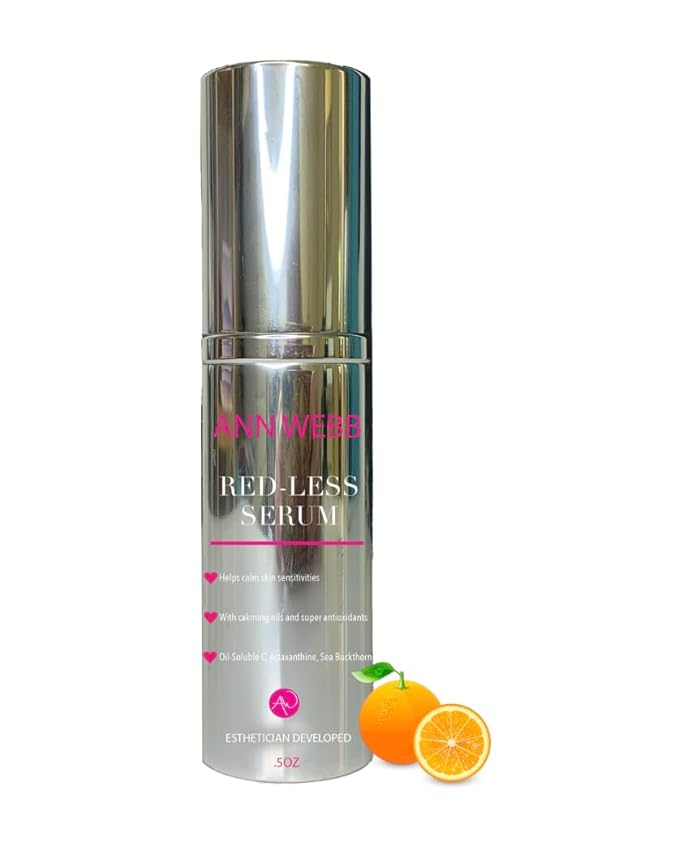Redless Relief Serum - All Natural Calming, Anti-aging, Hydrating, Brightening, Anti-Oxidant Radiant Skin Glow Serum w/Vitamin C, Vitamin E Fights Rosacea (Redness) & Boosts Collagen .5oz