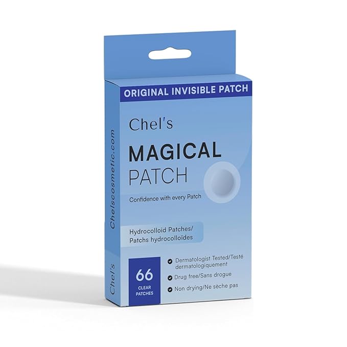 Chel's Magical Cosmetic Acne Pimple Patches | Hydrocolloid Patches for Acne & Zit Treatment | Invisible Spot Cover for Blemishes & Breakouts | Korean Skincare (Pack of 2)