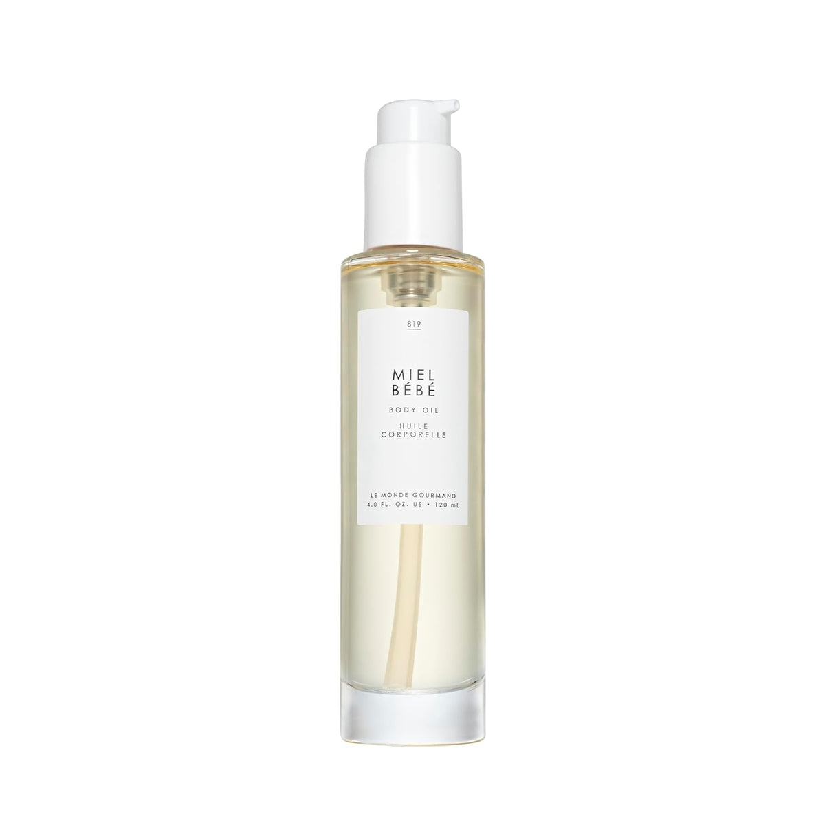 Le Monde Gourmand Miel Bébé Perfumed Body Oil - 4 fl oz (118 ml) - Floral, Sandalwood, Praline Notes
