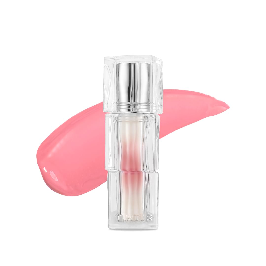 TIRTIR [*Mini Size Waterism Tinted Lip Gloss #24 Lovably, 0.06 Fl Oz – Kiss Ready Lipgloss, 12H Long Lasting Non Sticky Natural Tinted Glow Korean Multiuse Cheek and Lip Tint for Women gift