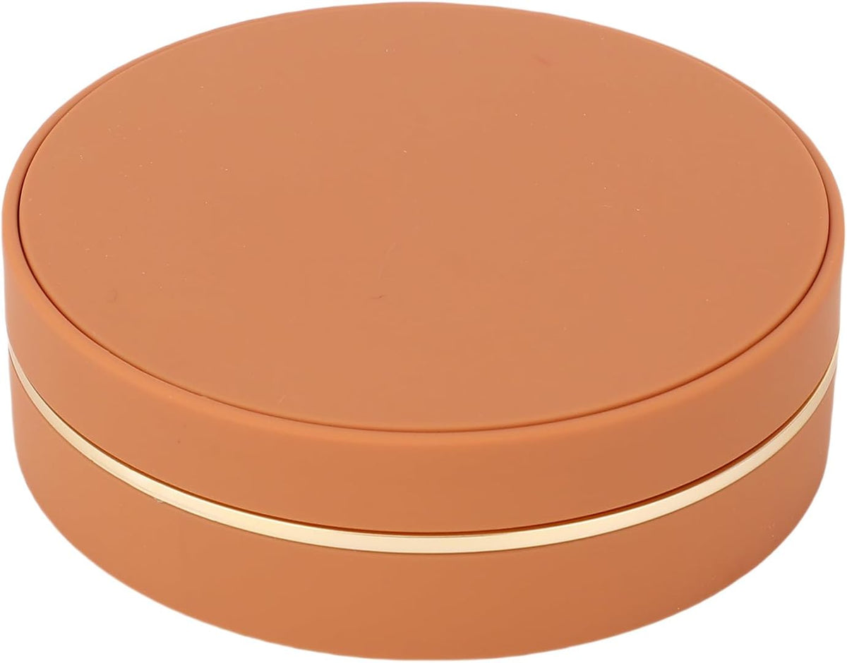 Empty Cushion Foundation Box, Refillable Air Cushion Case with Mirror and Puff, Portable Sealed Compact for BB Cream Loose Powder Blush Travel Makeup Storage