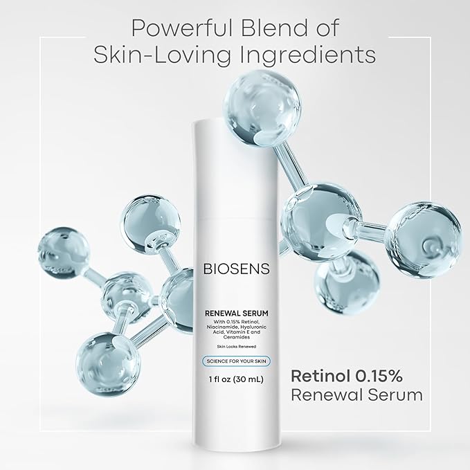 Retinol Serum for Face, 0.15% Retinol, Hyaluronic Acid & Niacinamide, Pore Minimizer, Antiaging & Skin Rejuvenation. Non-Comedogenic & Wrinkles reduction, Airless Pump, 1 fl oz