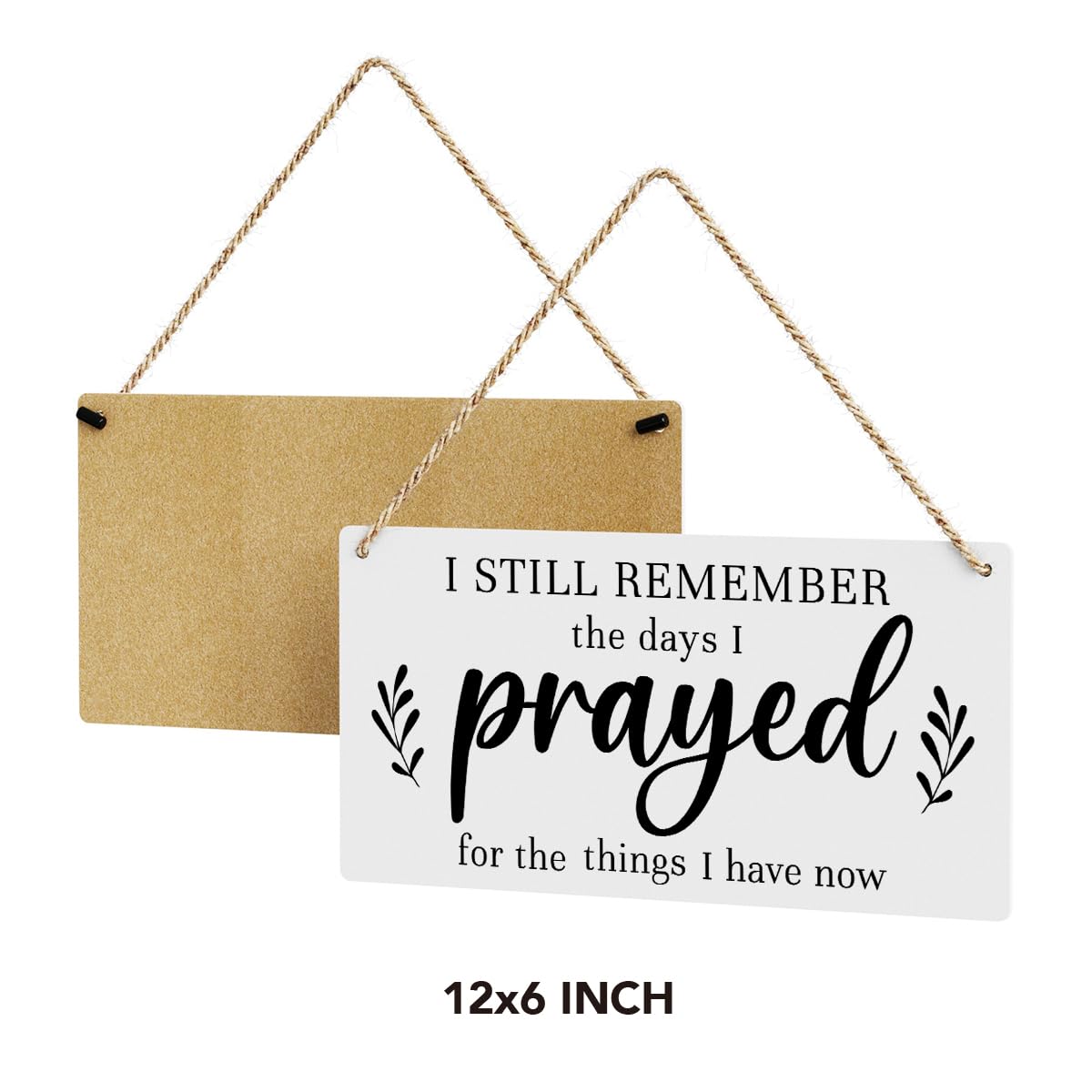 Christian Decor for Home I Still Remember The Days I Prayed Wall Decor Rustic Bible Verse Sign Scripture Printed Wood Sign Wall Art Religious Gifts Faith Based Gifts