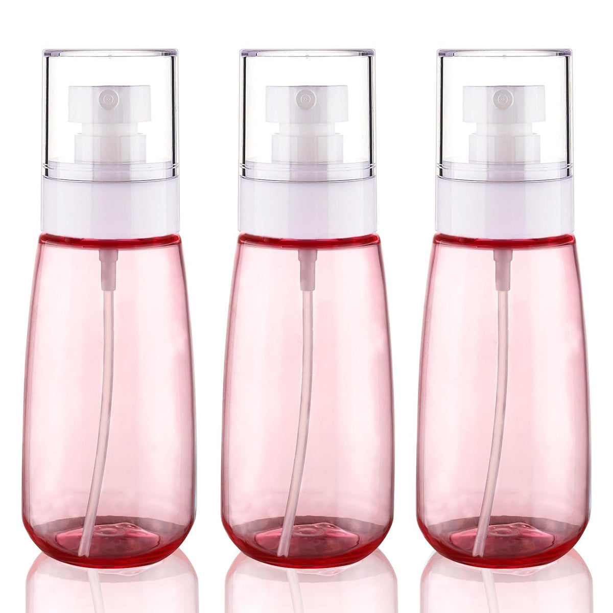 Cosywell Travel Size Spray Bottle TSA Approved 3.4oz 100ml 3 Pack Leak Proof Fine Mist Spray Bottles Empty Refillable Mist Sprayer for Perfume Essential Oils Toners Rose Water Cosmetics (3Pink)