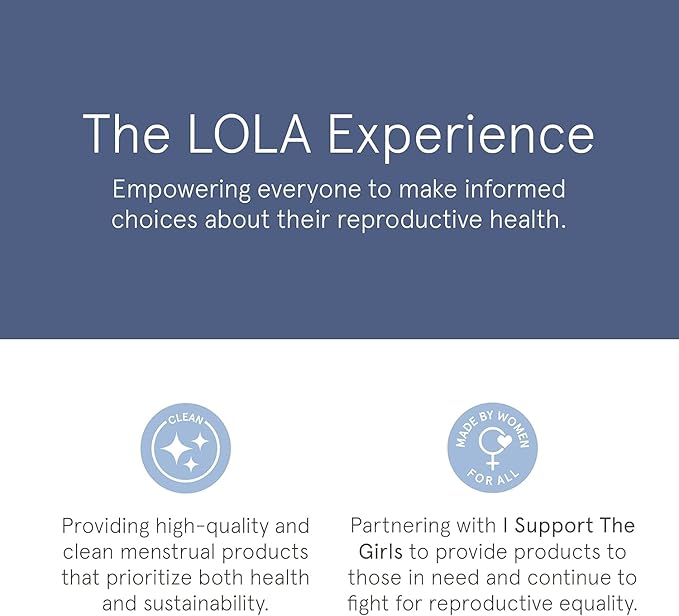 LOLA Ultra Thin Cotton Panty Liners - 56 Count - Organic Pads and Pantyliners for Women, Hypoallergenic Feminine Pads for Women, HSA FSA Approved Feminine Care Product