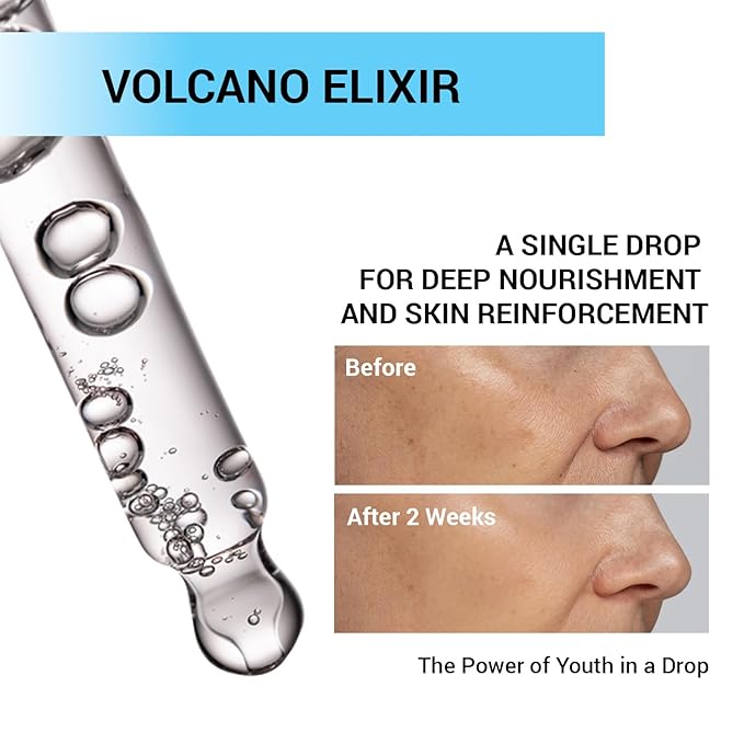 Volcano Elixir Face Serum Oil 30ml – Hydrating & Firming Facial Serum Oil with Lakesis – Face and Neck Anti Aging Facial Serum for Women