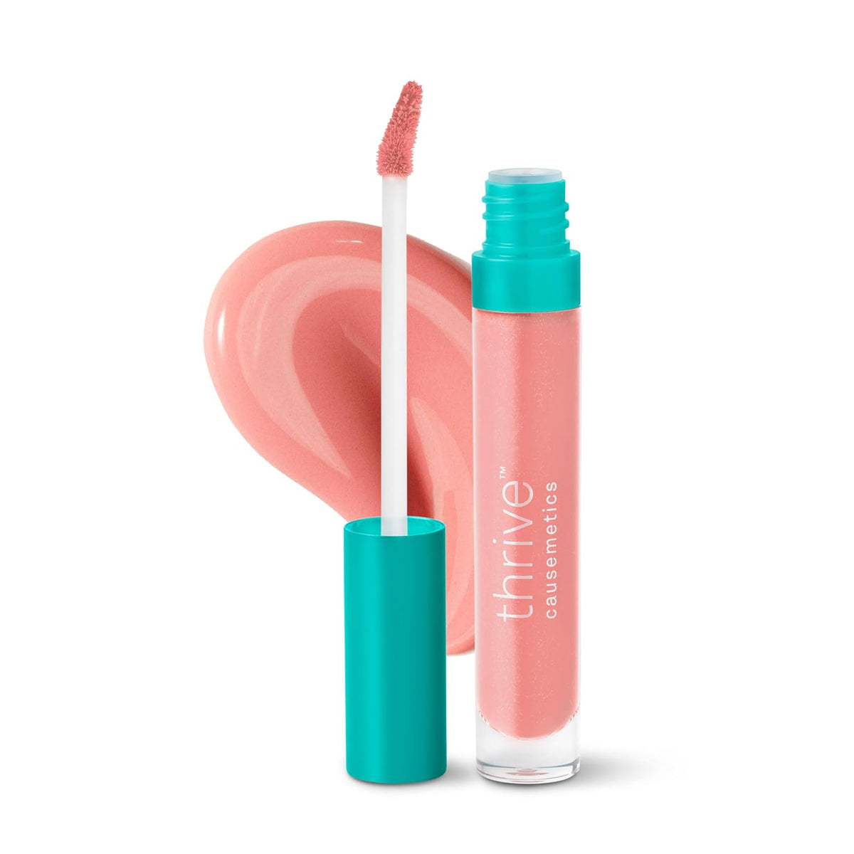 Thrive Causemetics Sheer Strength Lip Plumping Peptide Gloss, Lip Plumper with Vitamin E, Peptides, Plumps, Smooths & Hydrates Lips, High Shine, Vegan & Cruelty Free, Marlene (Light Pink)