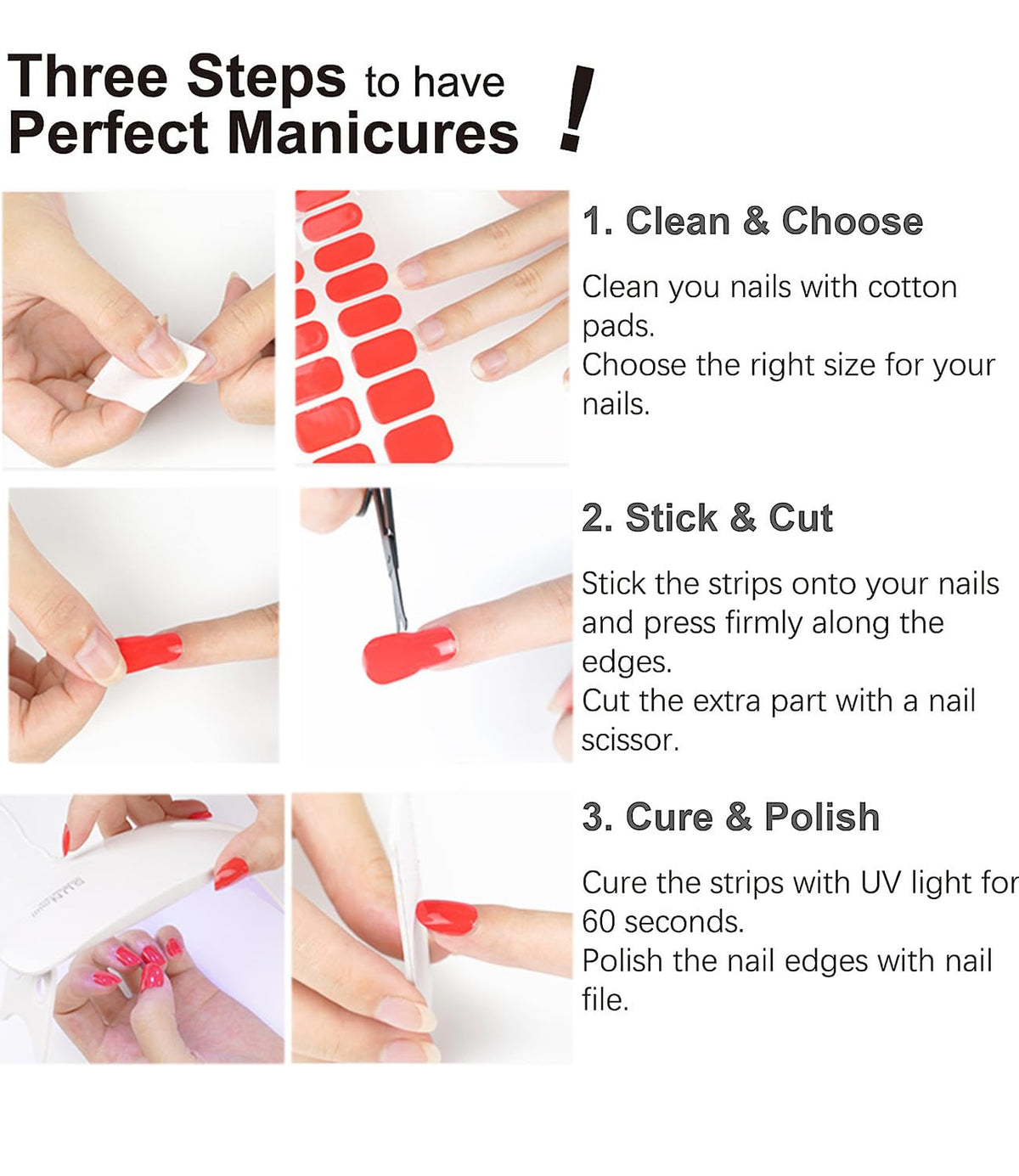 Semi Cured Gel Nail Strips, Nude Cat Eye Gradient 20pcs UV Gel Nails Sticker, Nail Wraps UV for Home Nails DIY